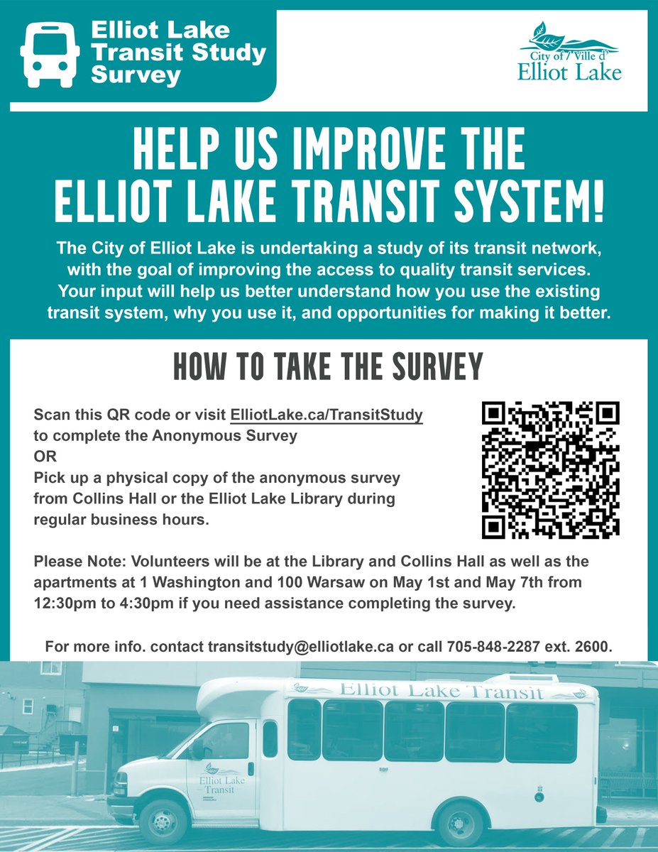 Take this survey and help improve the Elliot Lake Transit System elliotlake.ca/Modules/News/i…