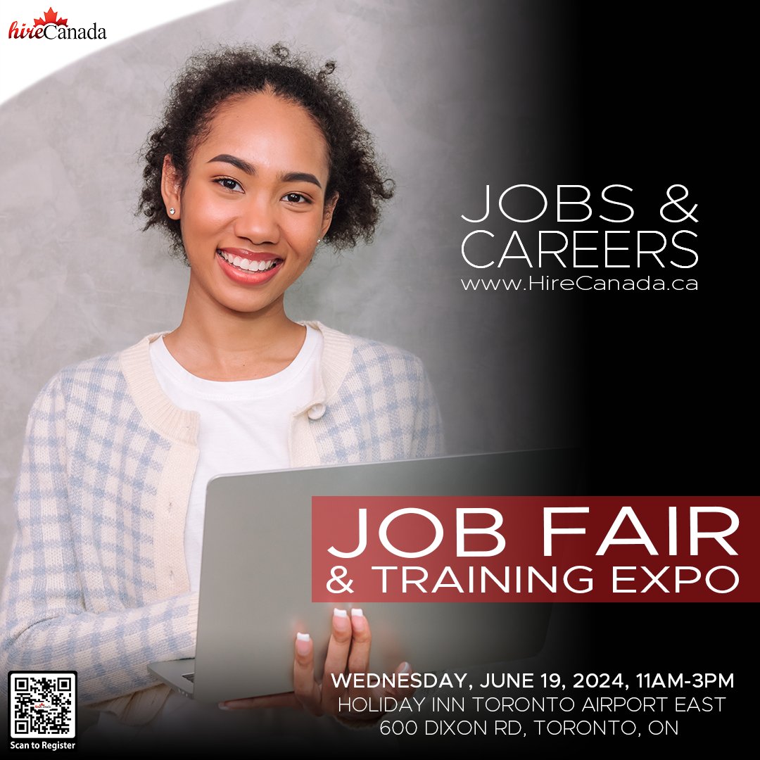 Join us at the @HireCanada #JOBFAIR this summer at @HolidayInn #TorontoAirport East hirecanada.ca