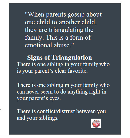 #gossip #parenting #kids #narcissisticparents #triangulation #abuse #emotionalabuse #psychology