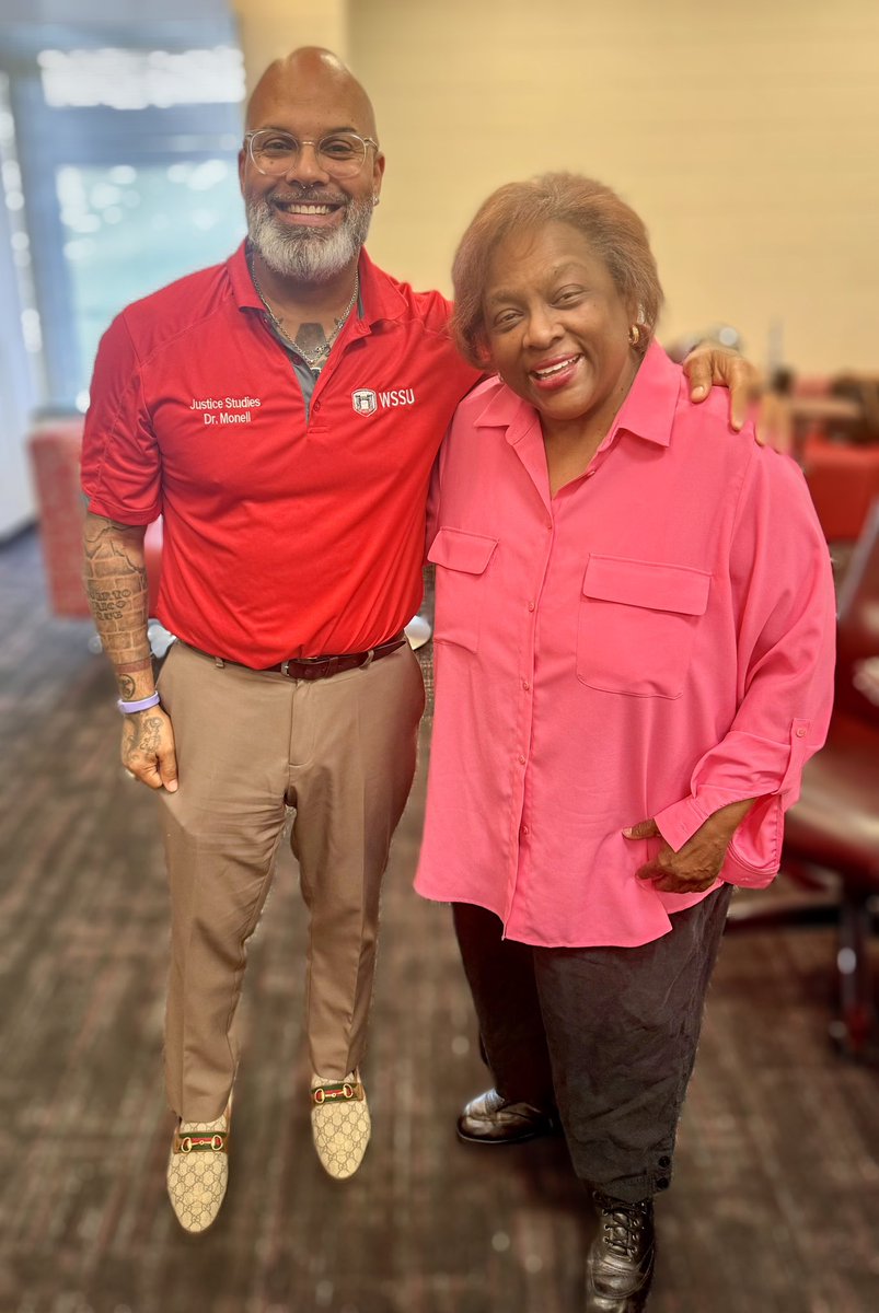 After 41 years, Dr. Benson is retiring 🥹🤞🏽 I’m definitely going to miss her! Enjoy retirement…. #WSSU #History #ClassofColtrane #HBCU Department of History, Politics & Social Justice
