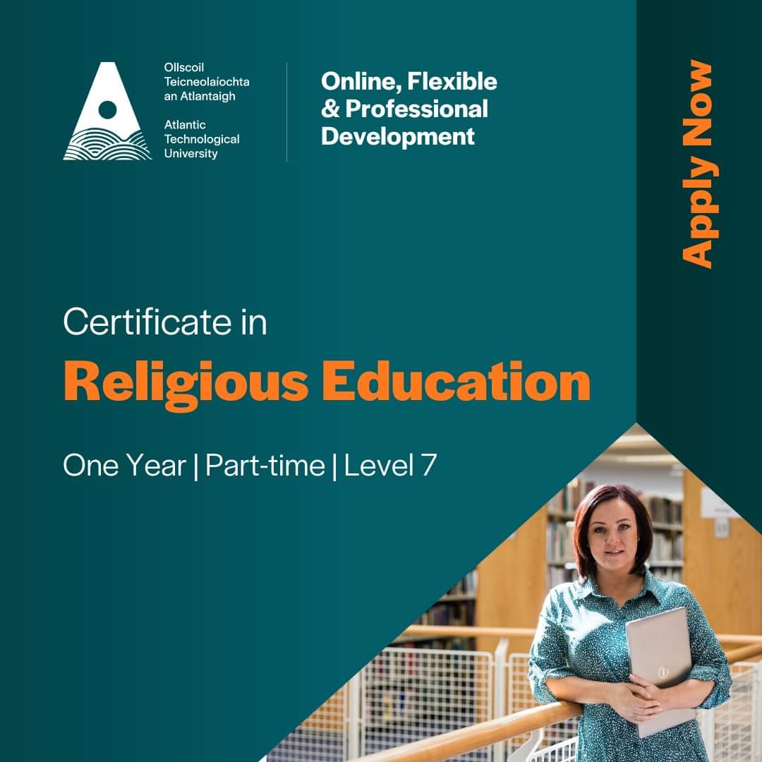 Applications now open for our part-time Level 7, Certificate in Religious Education for Primary Schools! This will be of interest to qualified primary teachers & post-primary teachers who wish to transfer to primary school teaching! #FlexibleLearning 👉 loom.ly/20xGToc