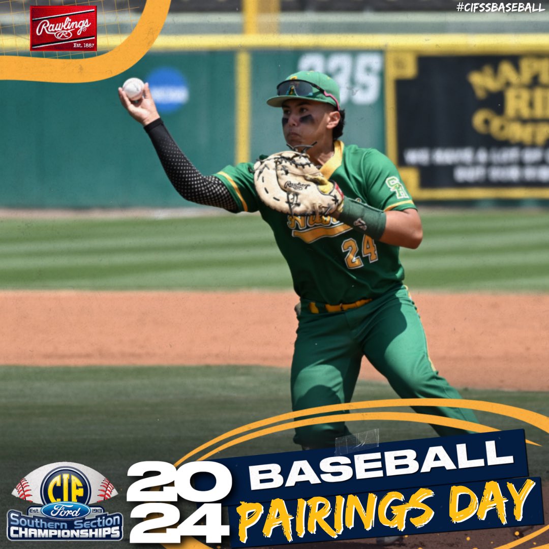 The 2024 CIF-SS @SoCaliFord Baseball pairings are NOW LIVE! ⚾️🙌 🔗 Follow the link in our bio to view the brackets and good luck to all teams competing this post season! #CIFSSBaseball