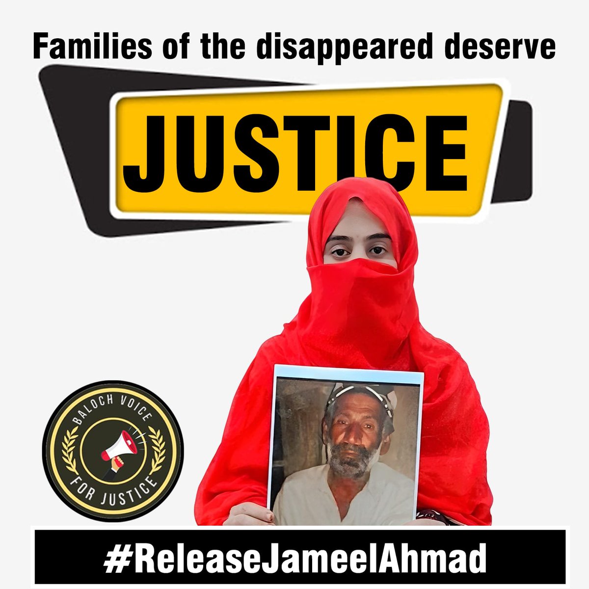 Thousands of Baloch people remain missing after being forcibly disappeared by Pakistani security forces. Baloch families deserve answers. #BalochMissingPersons #EndEnforcedDisappearances  
#ReleaseJameelAhmad