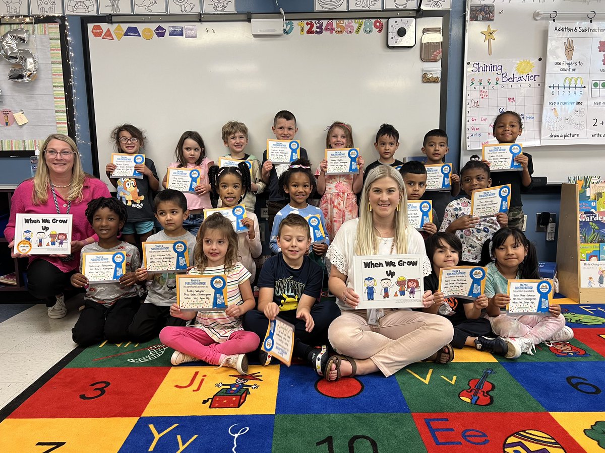 These students are #ProudAuthors after writing and publishing our book, When We Grow Up! Thank you to @studentreasures for this amazing opportunity!