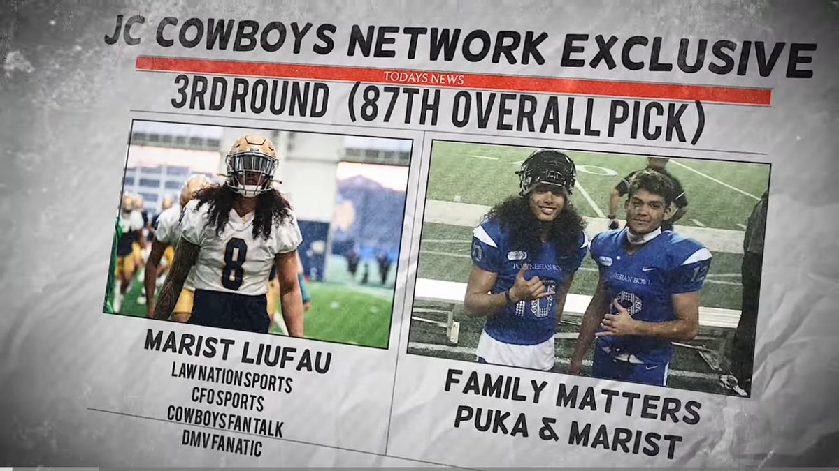 Put my favorite creators in the JC News article 😂 S/O to my guys @LawsNation @jtuck151 @DMVFanatic1 @Cowboys_FanTalk #MaristLiufau #DallasCowboys