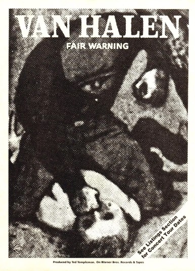 This Day in VH 4/29/1981: @VanHalen release Fair Warning.