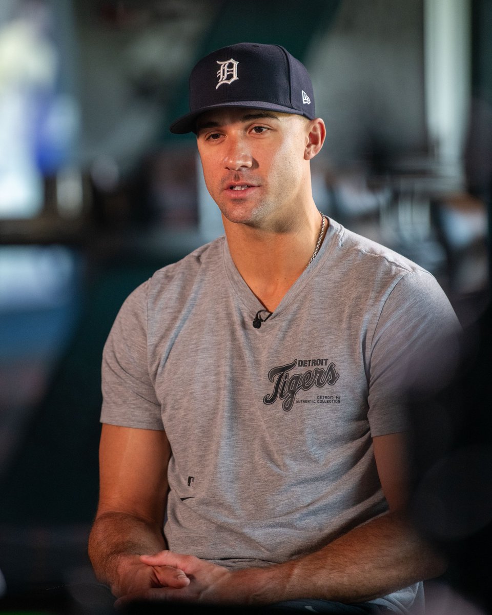 Sitting down with Jack Flaherty this afternoon ahead of our next Inside the Tigers episode. 🤝 #RepDetroit