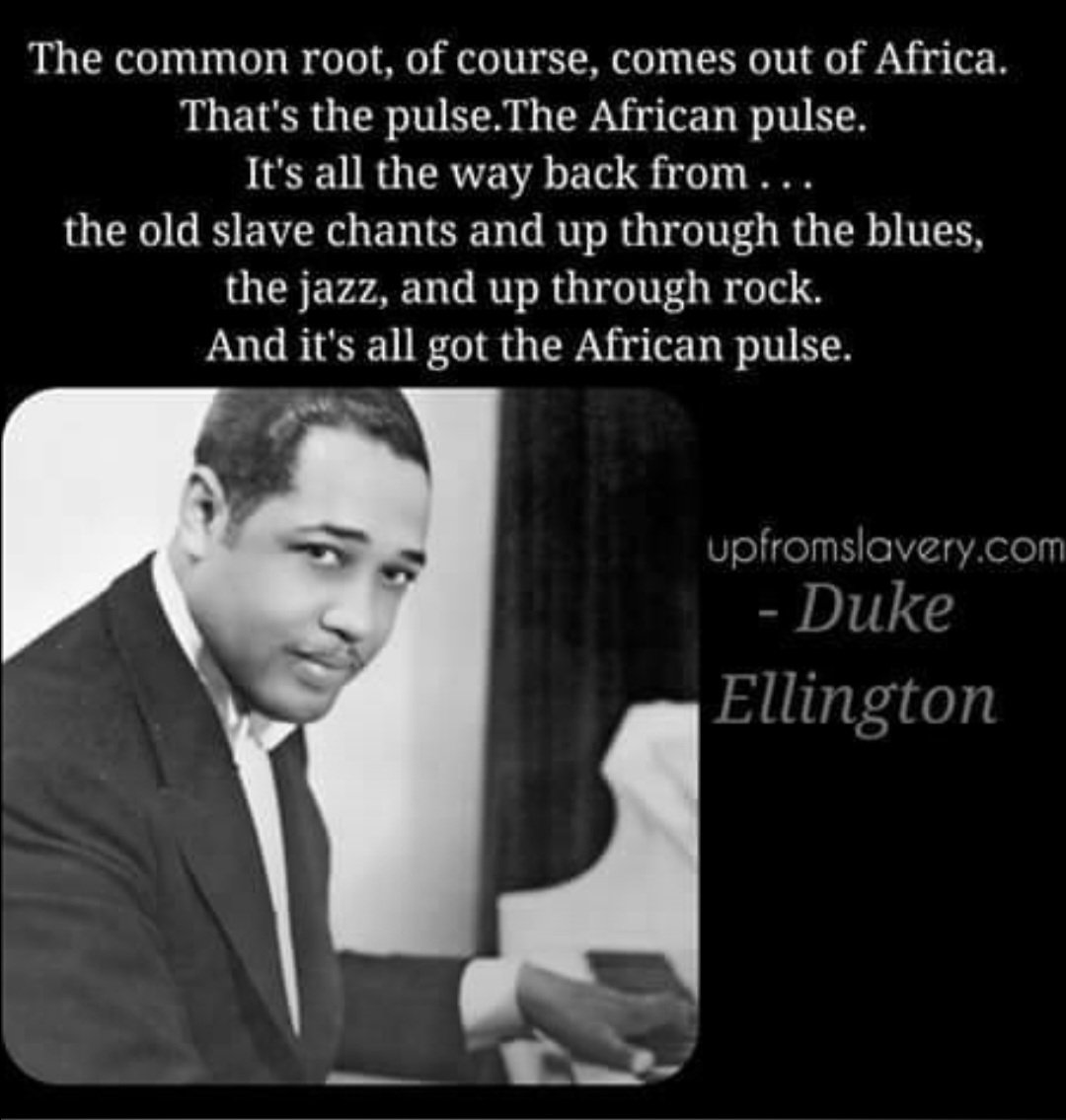 'The common root, of course, comes out of Africa. That's the pulse. The African pulse.' Happy Birthday 🎂 🎉 Edward Kennedy 'Duke' Ellington April 29, 1899-May 24, 1974