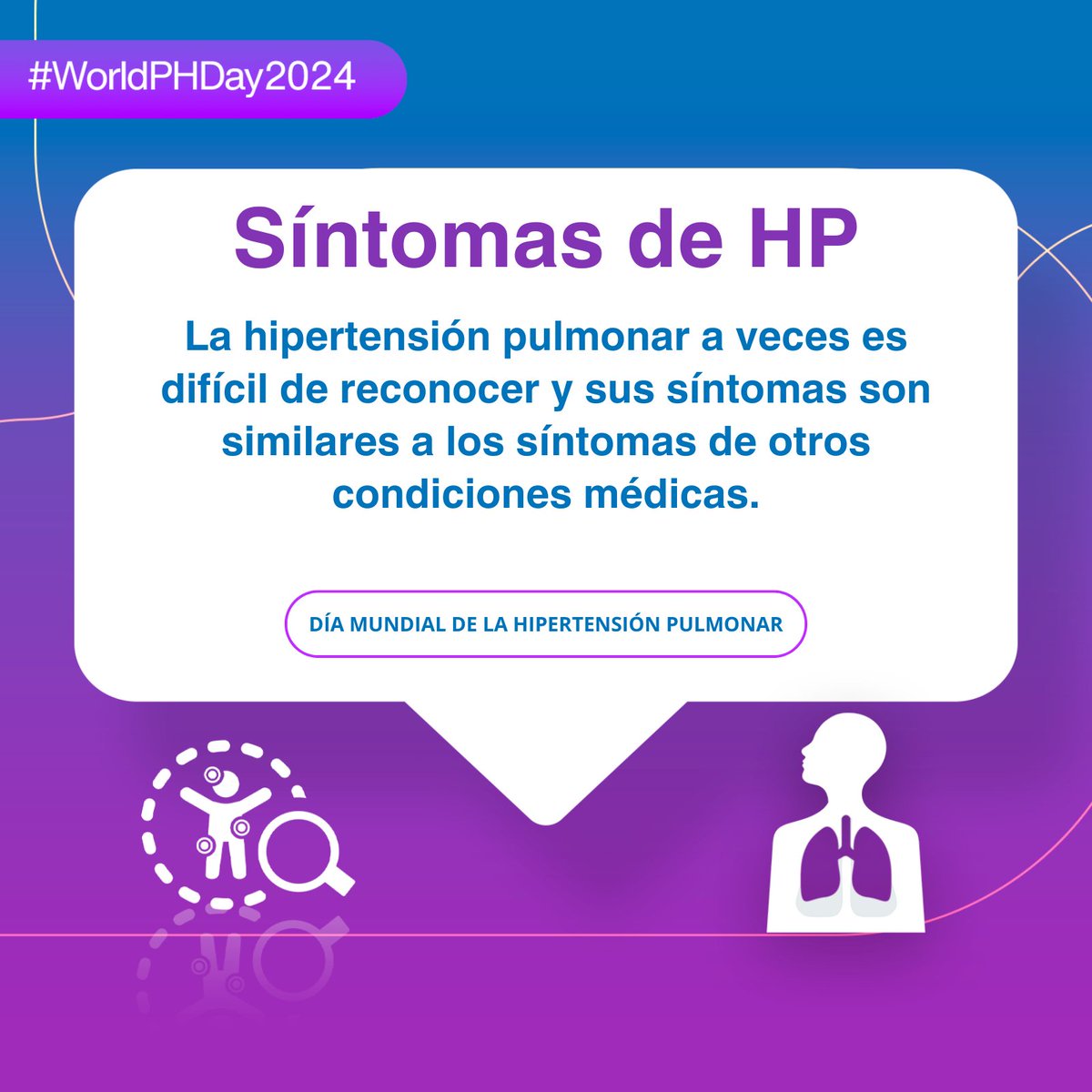Reconocer los síntomas de la hipertensión pulmonar podría cambiar su vida o la de sus seres queridos. 

worldphday.org

#WorldPHDay2024 #WeBreatheUnited #WPHD #HipertensiónPulmonar #hpe #PHAEurope