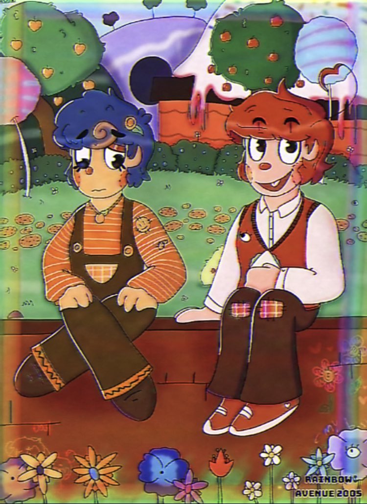 Pan_Skillet_'s tweet image. Here’s a background practice I’ve been doing! Tbh I love making wacky backgrounds! This is why I don’t post too much, I’m practicing! :•D 

#rainbowavenue #puppetoc #puppetverse #muppetoc #ocart