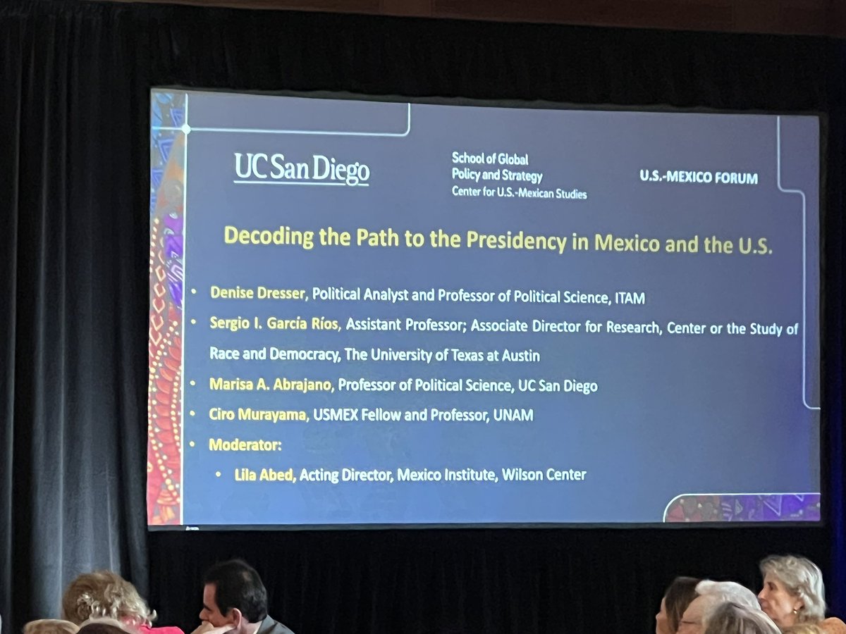 andybpp's tweet image. Welcome @DeniseDresserG to @USMEXUCSD   Always calls it like she sees it. 🇺🇸🇲🇽