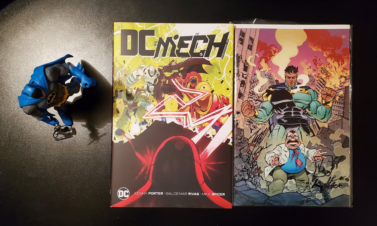 It was terrific to catch up with @KenBlakePorter at @c2e2 and score a signed hardcover copy of #DCMech from @DCOfficial. Wonderful also to meet @TCannonComics and have his signature join Kenny's on this copy of Schlub 1. I'm looking forward to see what's coming next from them!