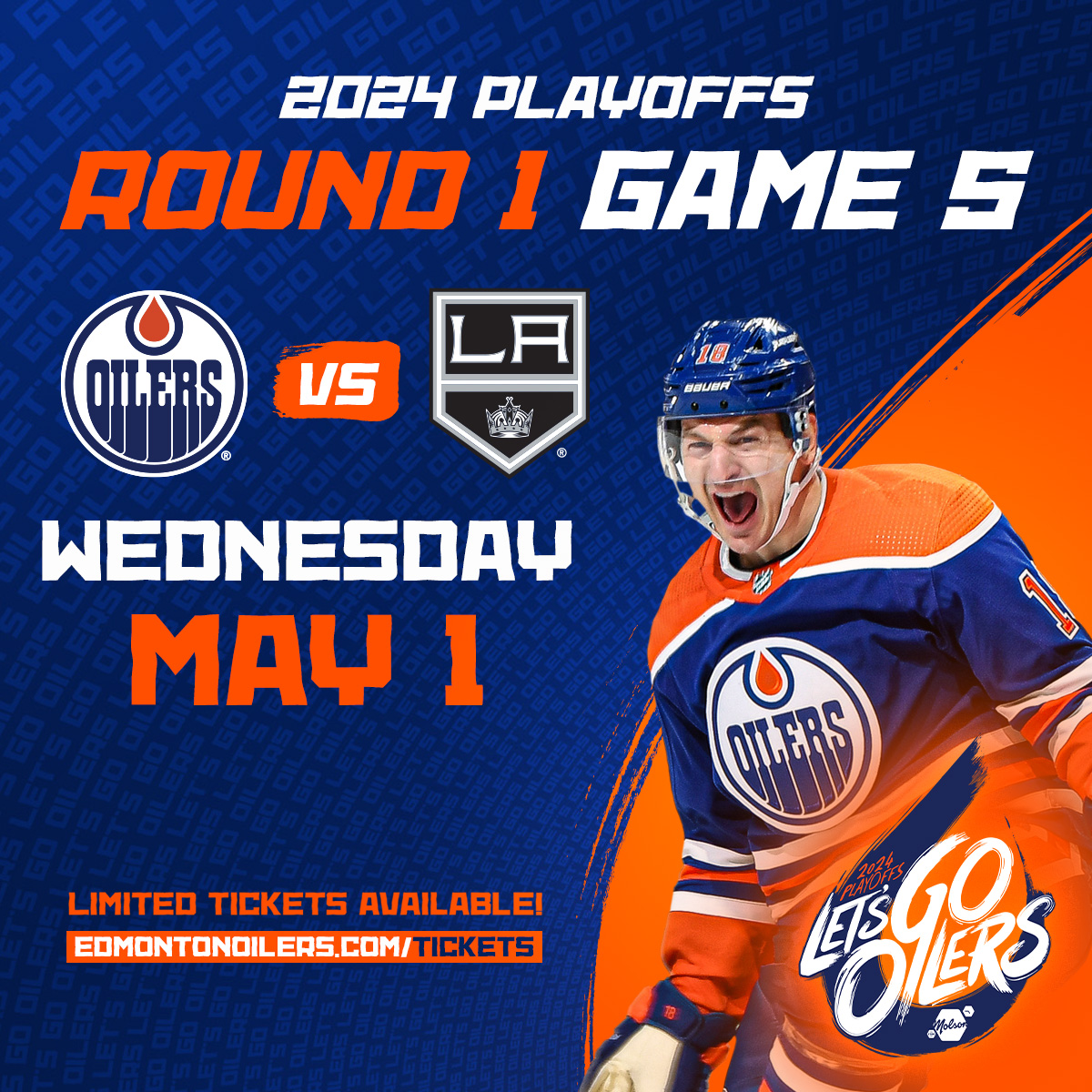 🎟 NEW TICKETS RELEASED 🎟 Additional tickets have dropped (including upper bowl seats) for Game 5 on Wednesday night vs. the Kings! Secure your spot at @RogersPlace as the #Oilers have a chance to seal the series. ➡️ EdmontonOilers.com/Tickets