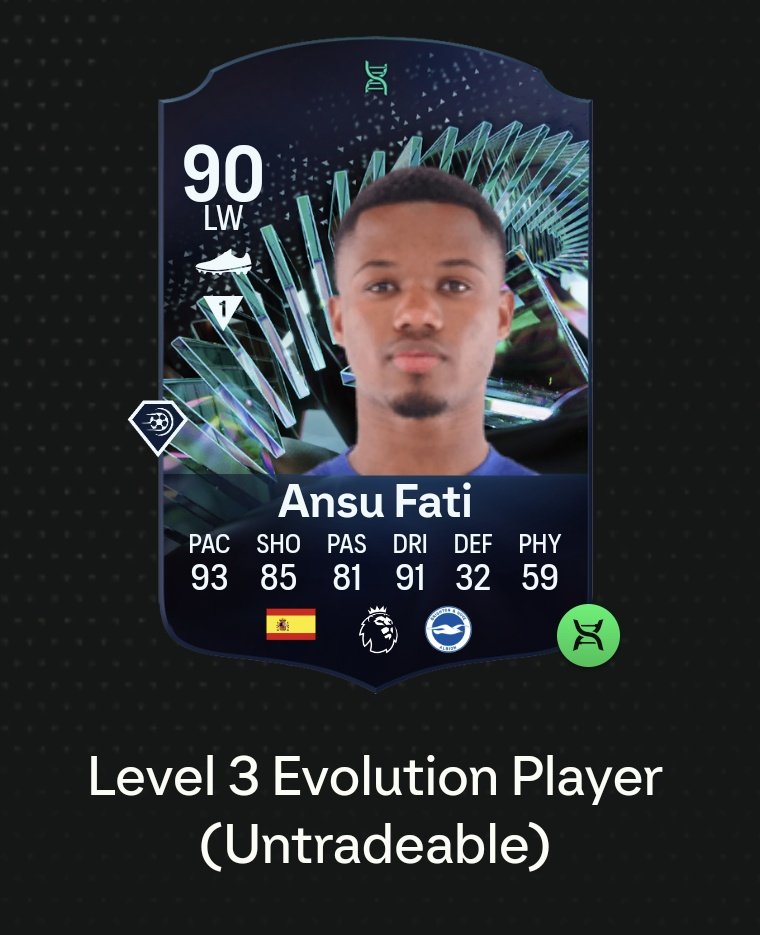 It's taken 6 months but finally seeing my first Evolution card getting another upgrade