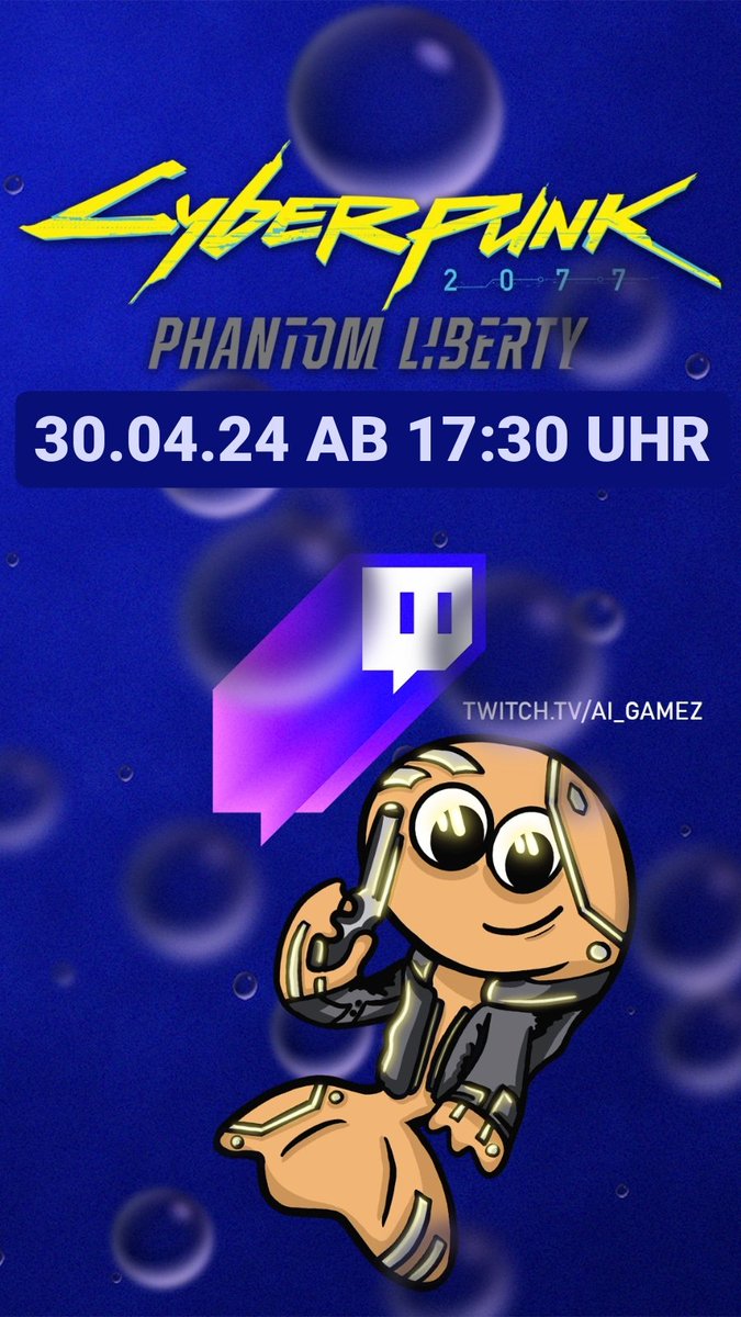 #Cyberpunk2077 mit #PhantomLiberty noch einmal!!
Das Chaos regiert, keine Plan von irgendwas aber irgendwas läuft da schon. Wunschstream!

👉🏼 30.04.24 ab 17:30 Uhr
➡️ twitch.tv/ai_gamez

#Streamer #TwitchStreamers #aigamez #fun #community #fischp #GermanMediaRT #twitchDE