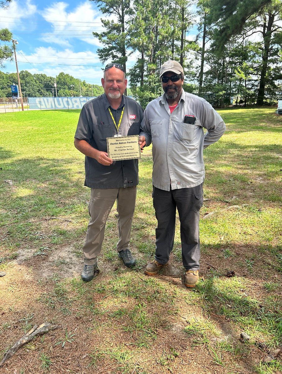 Charles Nelson is a legendary employee at Richmond Raceway. Charles has spent the last 30+ years maintaining the grounds of Richmond Raceway! We even named our pavilion after him. We are so thankful for you Charles 💙 #NASCARLegends