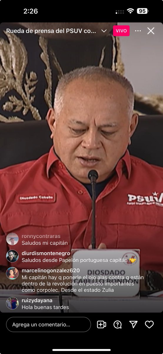 Diosdado Cabello: La Plataforma Unitaria tiene su candidato y ese candidato cumple los requisitos de ley