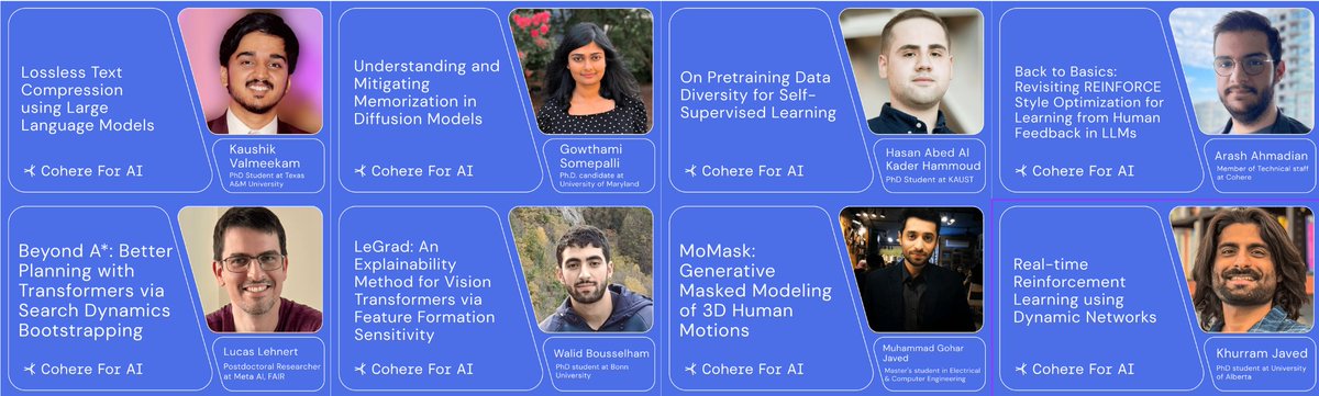 Geo-Regional Asia at @CohereForAI will be having 8 Guest Speaker Sessions in May (Details in the thread). Join our Open Science Community: share.hsforms.com/10OrjljwpQ52IL…