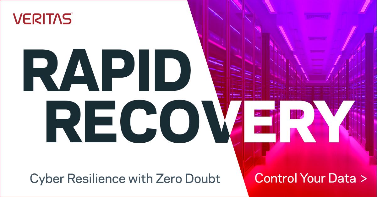 Now is the time to implement a clear, scalable, and reliable cyber recovery plan. Get best practices for achieving cyber recovery with zero doubt: vrt.as/3w9XNLz