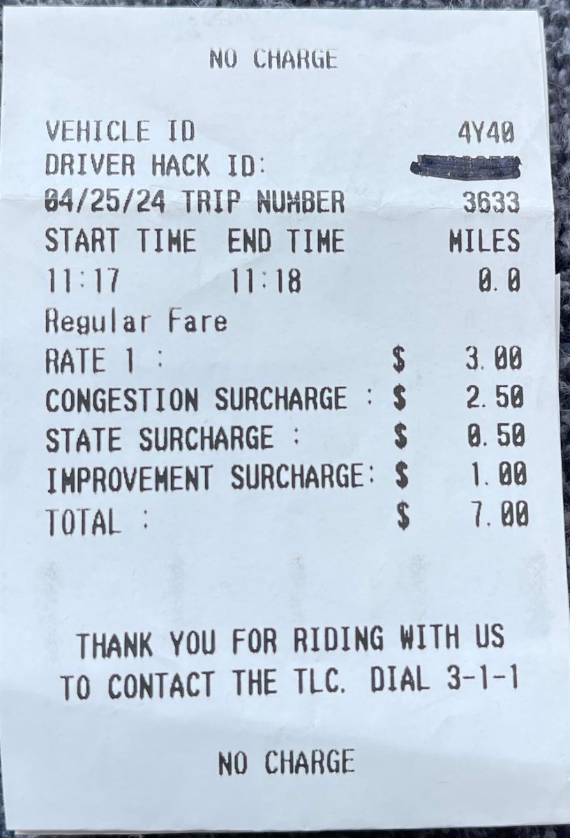 'The drop during the day shift is now seven dollars, increasing to eight  dollars at night. Additionally, anticipate a few more dollars for congestion pricing, effective June 30th. Hear the story on @WNYC at 9am tomorrow @BBCWorld @NYTWA