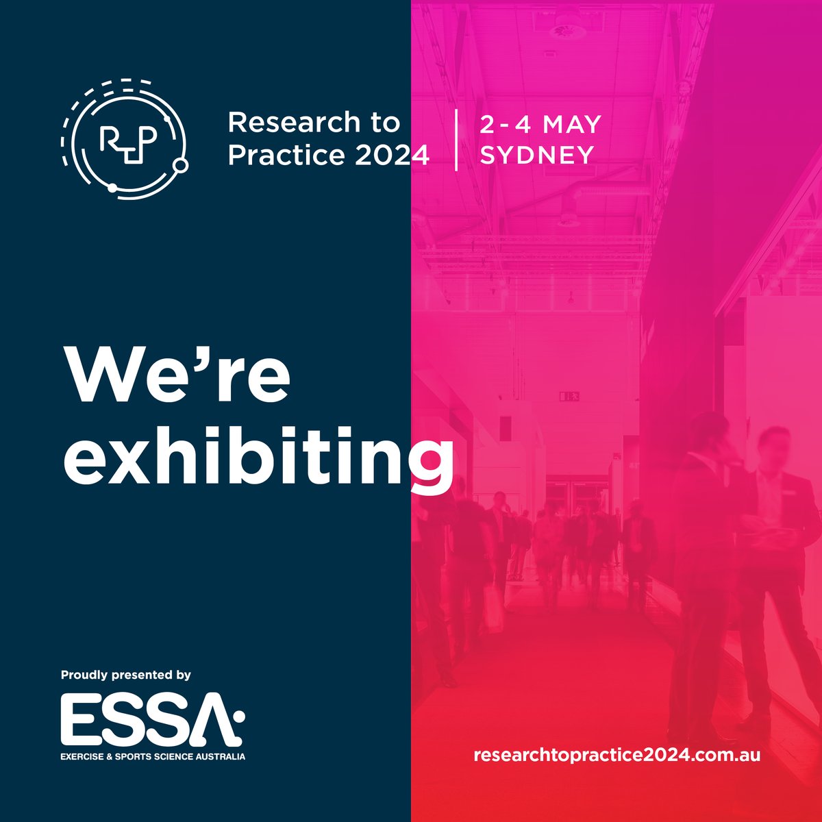 If you are in Sydney this week make sure you come and say hi!

@essa_au #rtp2024 #researchtopractice #exercisephysiology #exercisephysiologylab #exerciseandsportsscience #sportsscience