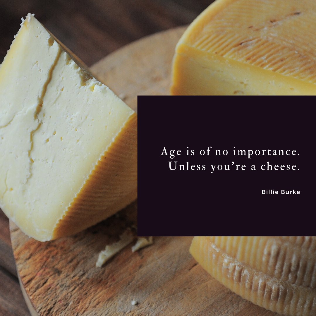 “Age is of no importance unless you’re a cheese.” – Billie Burke

Speaking of which, what's your favorite kind of cheese? 

Tag a wine-and-cheese lover in your life!

#wineandcheese #cheesefanatic #funny #joke #funnymeme
 #peoriaaz #glendaleaz #goodyearaz