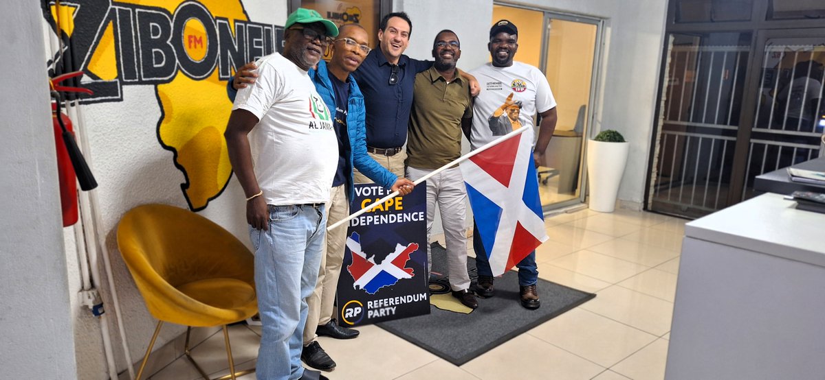 Thank you, Zibonele FM, for hosting a discussion with members of the Referendum Party!

RP was represented by Eric Fourie Hitger and Luyolo Peter, while the other panelists included members of the IFP and Al Jama-ah