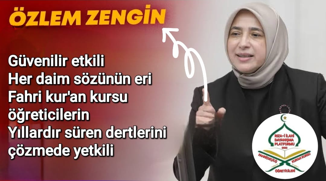 Sayın vekilim <a href="/AvOzlemZengin/">Av. Özlem Zengin 🇹🇷</a> derdimiz  emek verdiğimiz çalışmakta olduğumuz görevde süreklilik,
#sözleşme
Sizinde yardımlarınızla işimizde sürekli olarak devam edeceğimize inancımız tam...

#Süreklilik
#Sözleşme 
#Diyanet

#FahrilerinUmuduÖzlemZengin

<a href="/AvOzlemZengin/">Av. Özlem Zengin 🇹🇷</a>