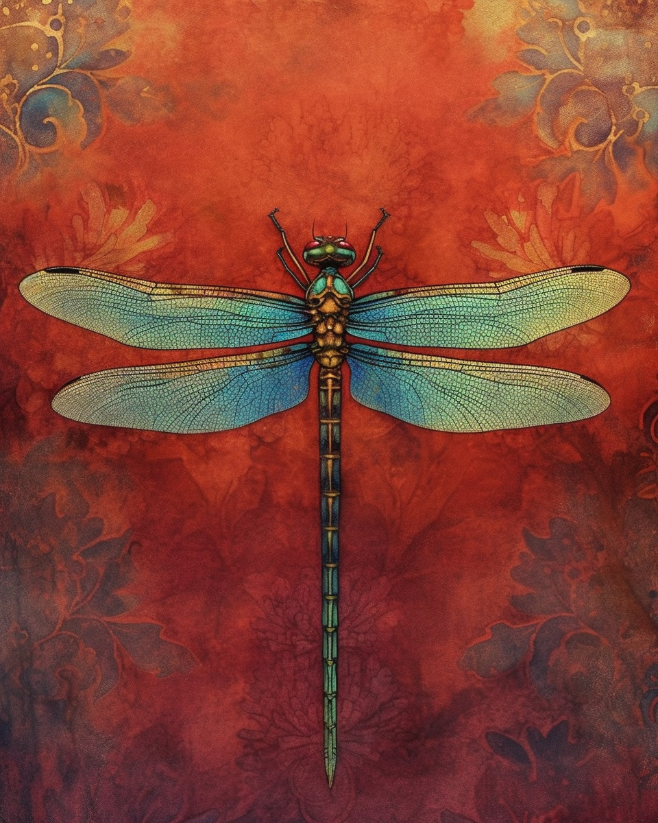 Good Night 🌃 ~ Blue Dragonfly Jeff Stanford.