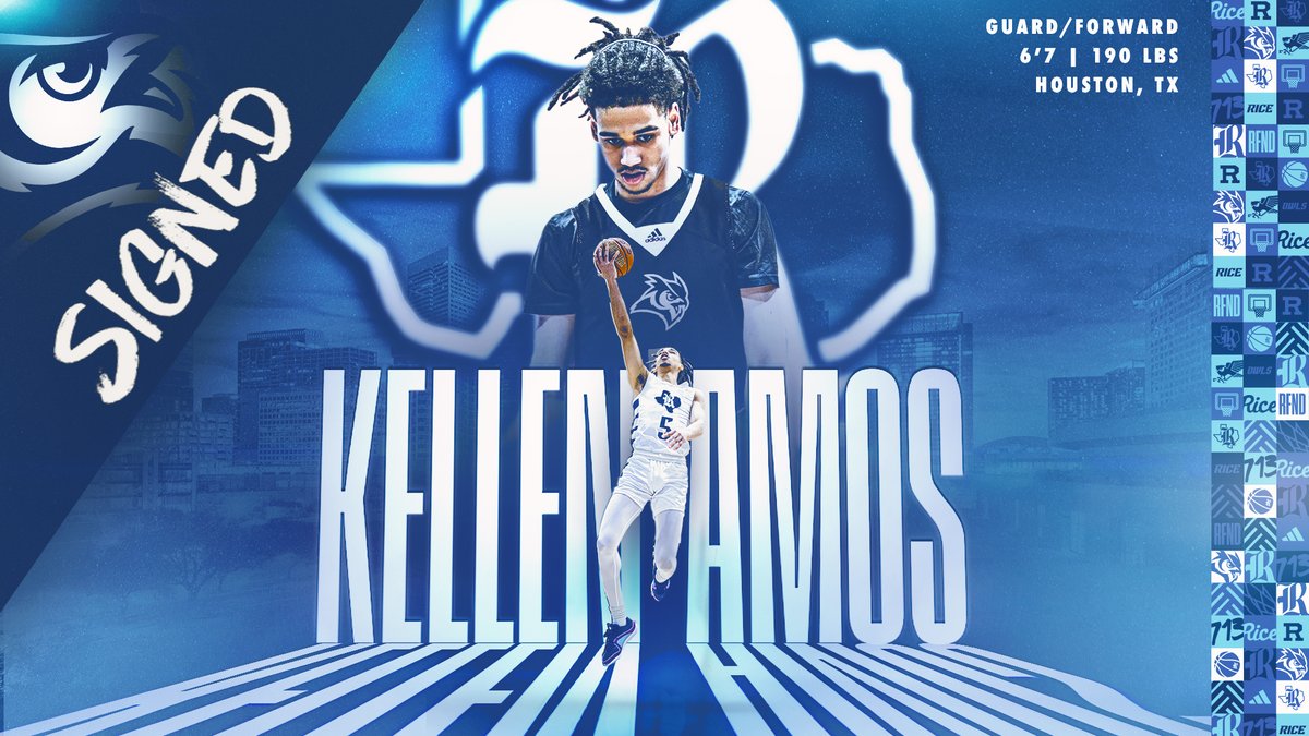Welcome to South Main, Kellen Amos‼️✍️ 📰 » riceowls.co/MBBsigneeAmos #GoOwls 👐