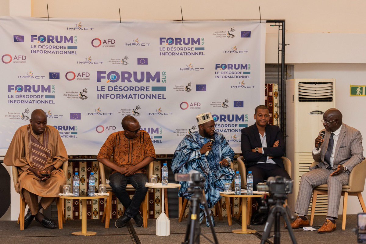 asadio14's tweet photo. J’ai modéré le 1er panel du Forum sur le #Désordre_Informationnel organisé par @ablogui. 

Un cordial moment de partage avec des acteurs clés venus de la #SociétéCivile, du @cntguinee1, du @InfoComGN et des #médias sur les défis et enjeux de la désinformation. @IMPACTplateform https://t.co/IbEaqHO0Ov