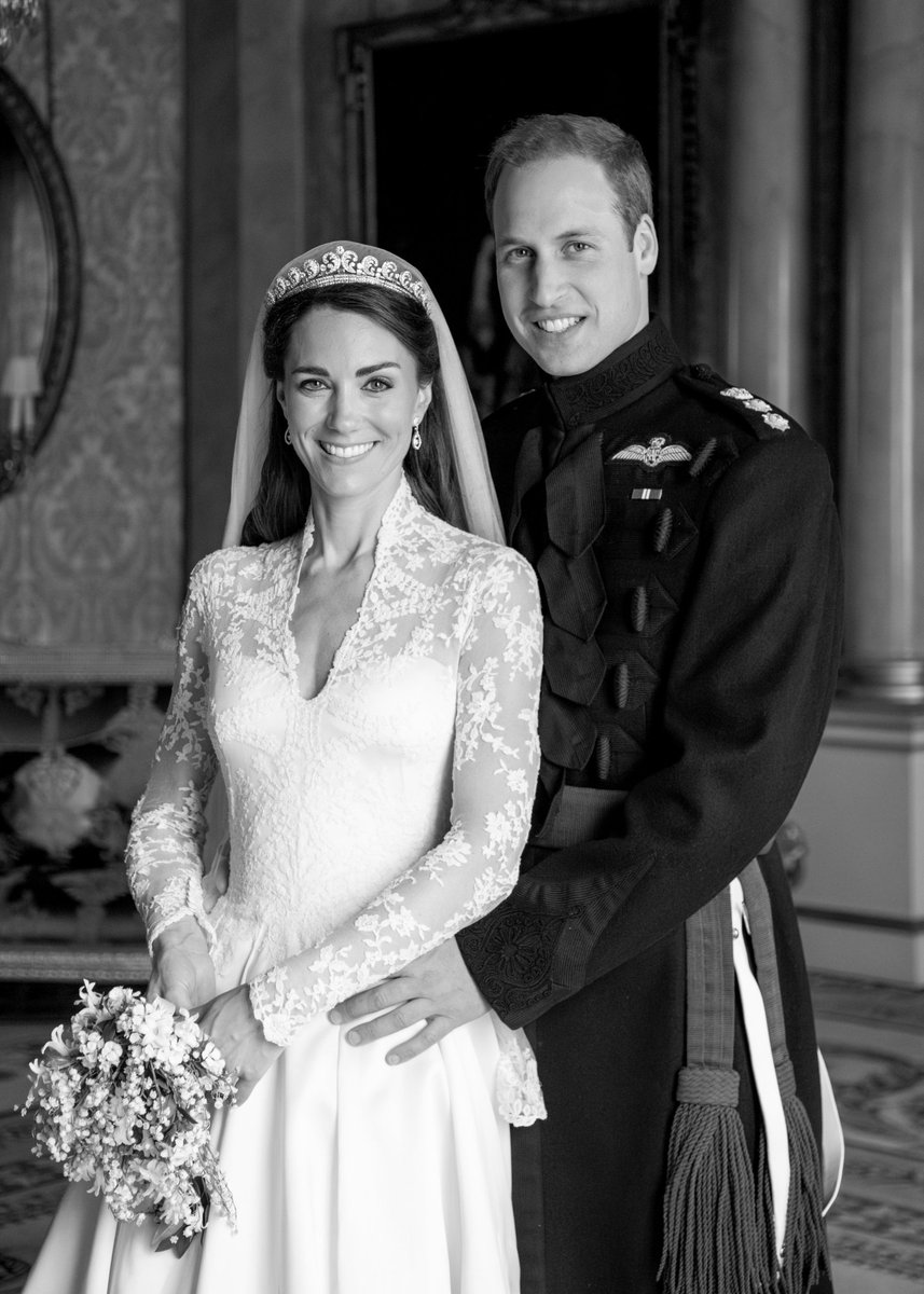 NEW: A new photo of The Prince and Princess of Wales on their wedding day has been released to mark their 13th wedding anniversary. (📸 Millie Pilkington)