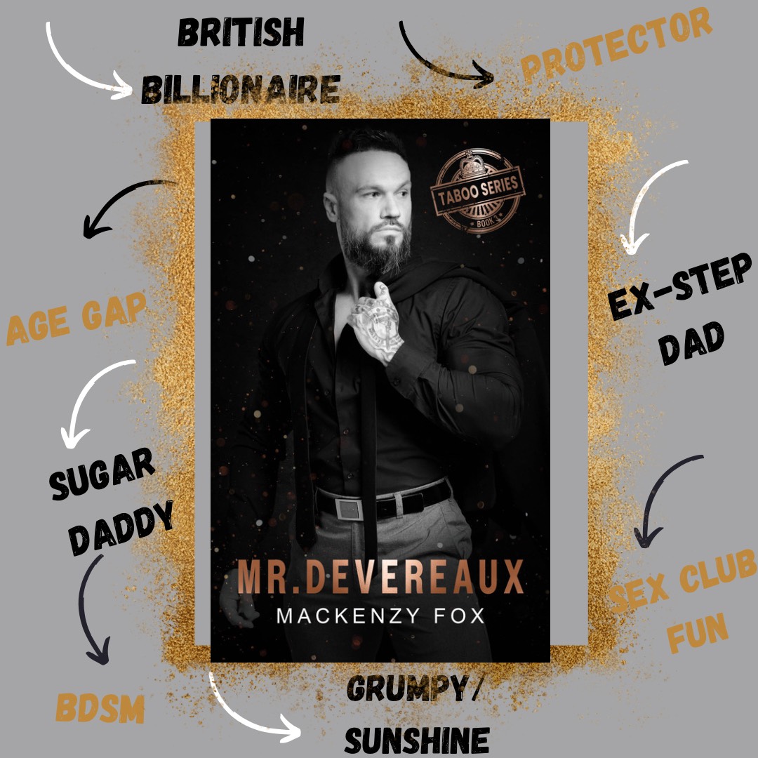 Exciting News! Get ready to dive into the forbidden allure of age-gap romance with Mr. Devereaux by Mackenzy Fox!

amzn.to/3U7BDmM

#NowLive #NewRelease #MrDevereaux #MrTabooSeries #MackenzyFox #AgeGapRomance #candikaneprpromo @candikanepr