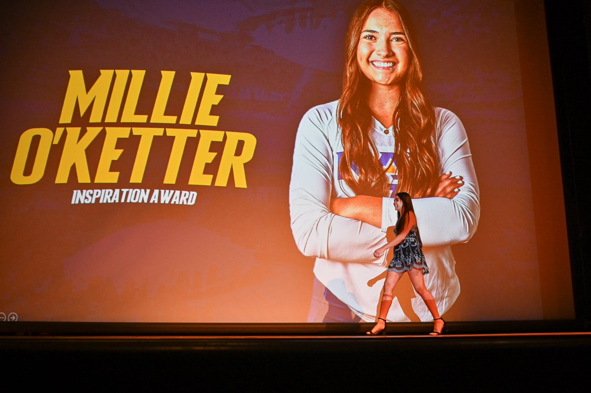 NAUVolleyball's tweet photo. The Louie’s 2024 🤩

Highlighted by our very own Millie O’Ketter winning the Inspiration Award! 🪓

#RaiseTheFlag https://t.co/W1vK8xPvZE