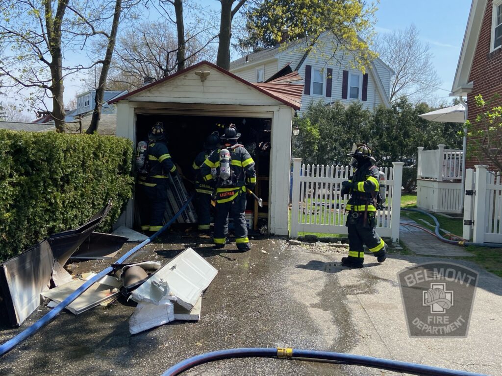 ALL COMPANIES RESPOND TO A GARAGE FIRE 4/28/2024: All hands were used to contain a fire in a one story detached garage on Cross Street Sunday afternoon. Thank you to the Cambridge Fire… belmontfire.org/all-companies-…