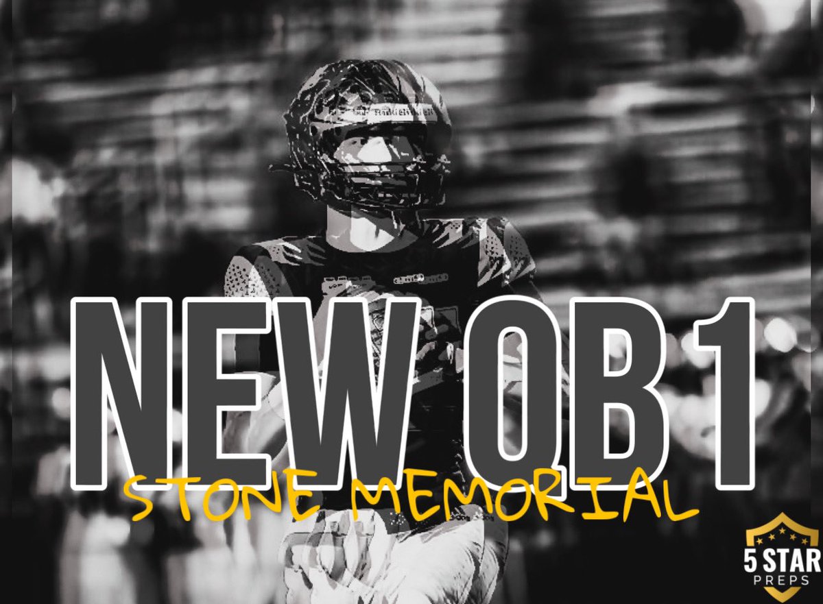 ⭐️ THE NEW QB1s, part VIII ⭐️ Stone Memorial Football excited about its outlook in 2024 thanks to Knoxville QB transfer. THE INFO ▶️ 5starpreps.com/articles/the-n…