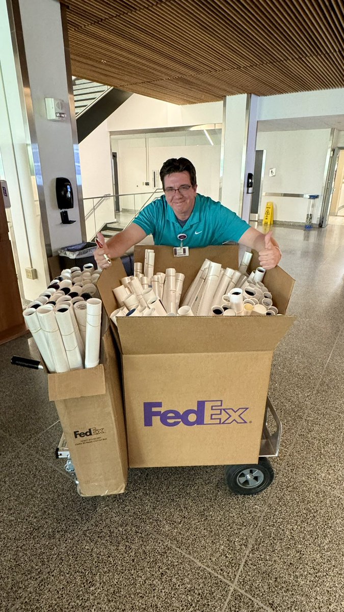 That moment and feeling, when the batch of posters for @PittDeptofMed has arrived in time!! Good to go for two awesome days of medical science presented by our students, residents, fellows, postdocs and trainees. #DOMResearchDay2024 is upon us! We are ready.