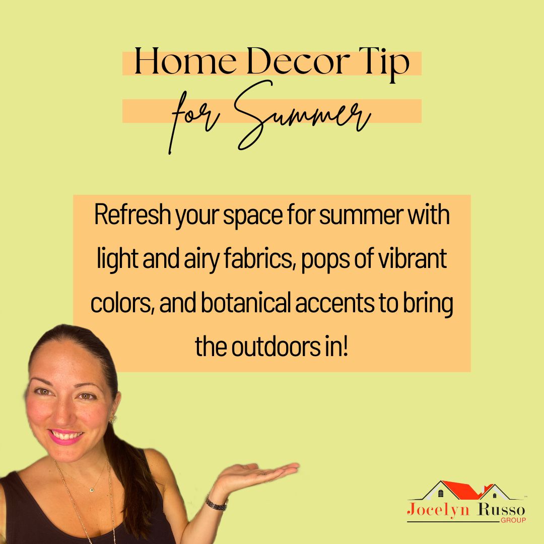 Transform your home into a summer oasis with these simple decor tips! ☀️ Embrace light fabrics, vibrant hues, and botanical accents to infuse your space with seasonal charm. #SummerDecor #HomeRefresh