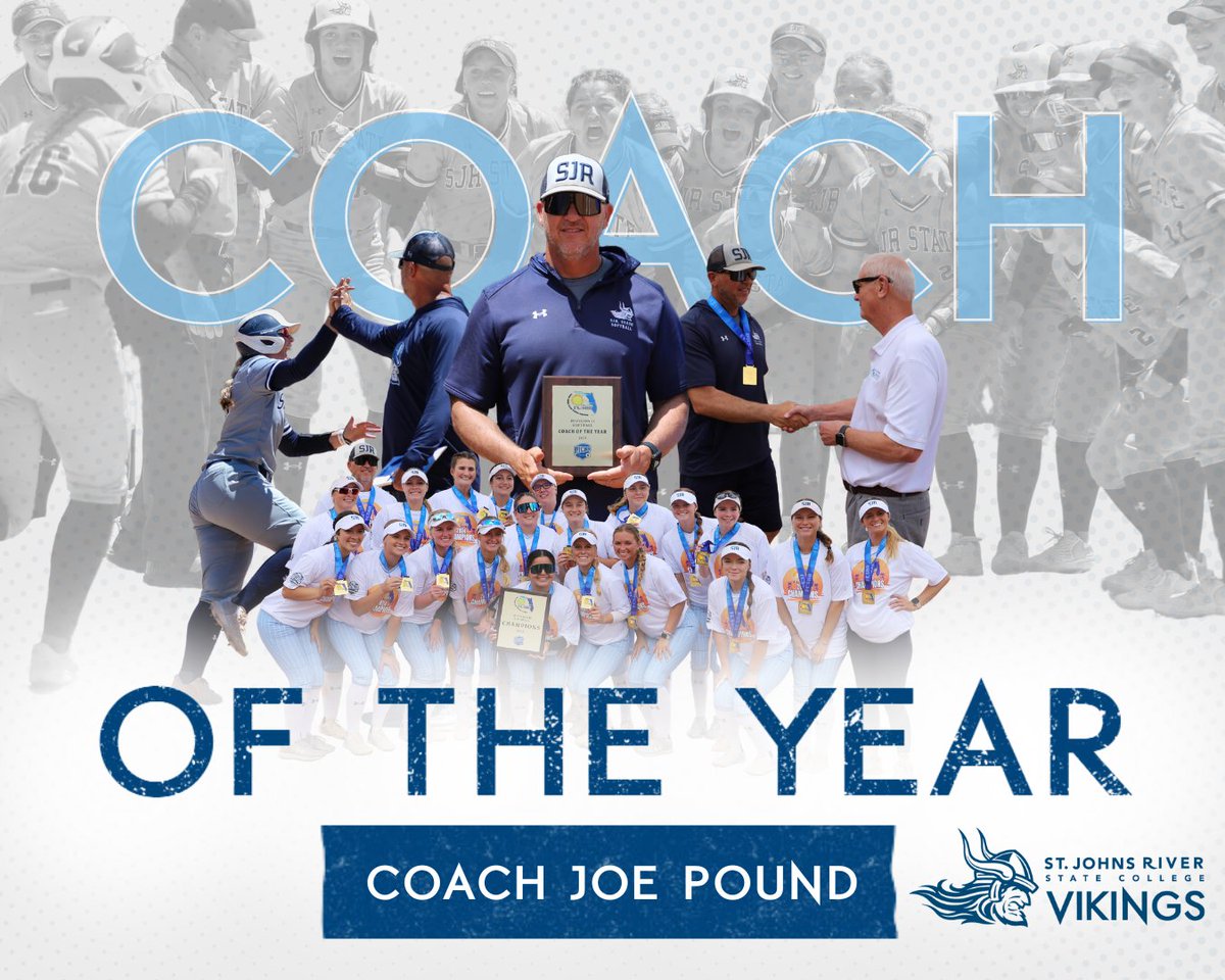 Let’s go JOE! 🏆 Congrats to <a href="/SjrSoftball/">SJR State Softball</a> Head Coach Joe Pound on winning the 2024 FCSAA/NJCAA Division II #CoachOfTheYear award!

“It’s an honor to receive the award. To me, it’s a team award. It means we had a really good team and a great season.”
 
<a href="/TheFCSAA/">FCSAA</a> <a href="/NJCAA/">NJCAA</a>

#SJRState