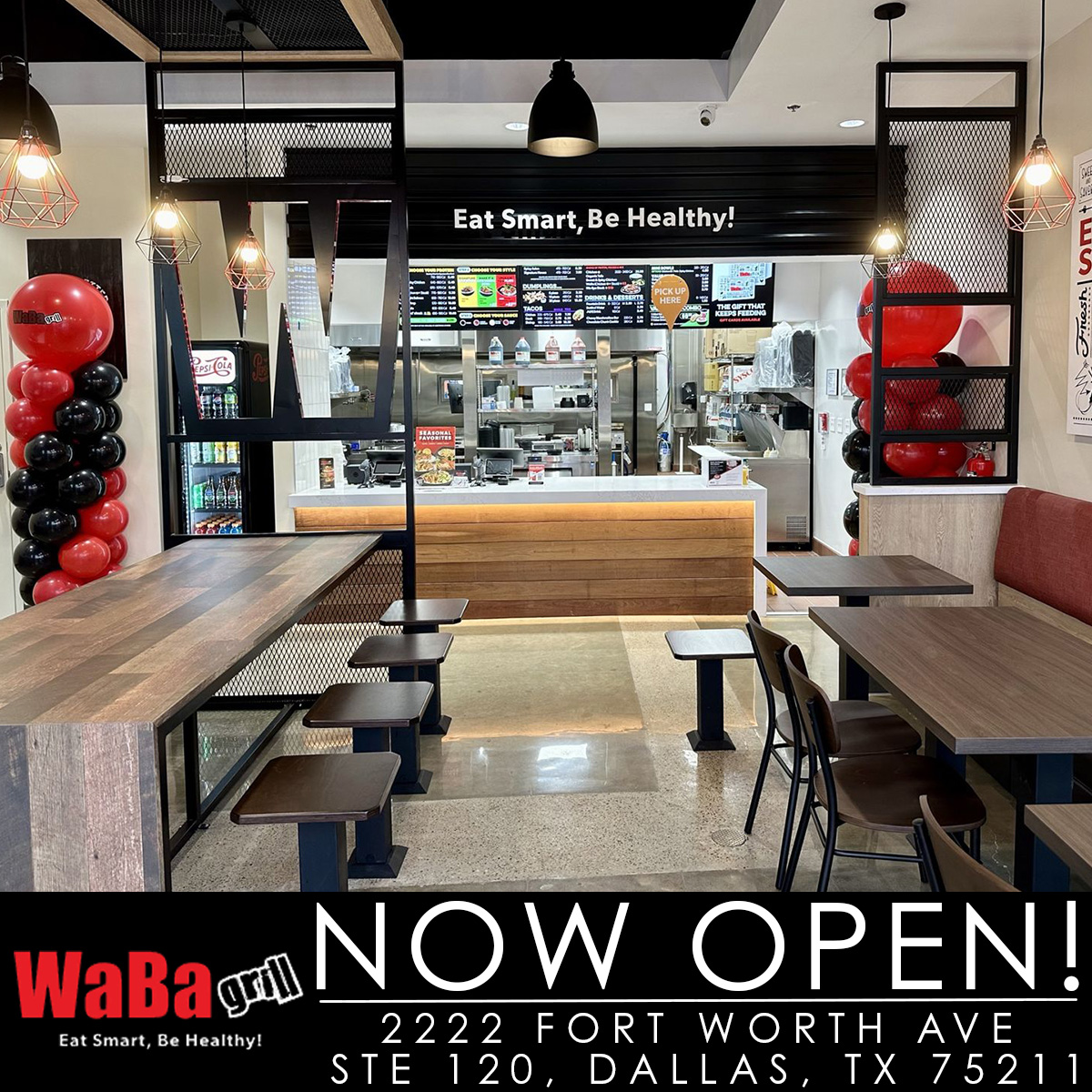 Waba Grill's first Texas location is now open, with a grand opening set for 5/11

Waba Grill is a fast-casual restaurant chain known for its healthy and customizable flame-grilled dishes, offering a variety of bowls, plates, and wraps made with high-quality ingredients.