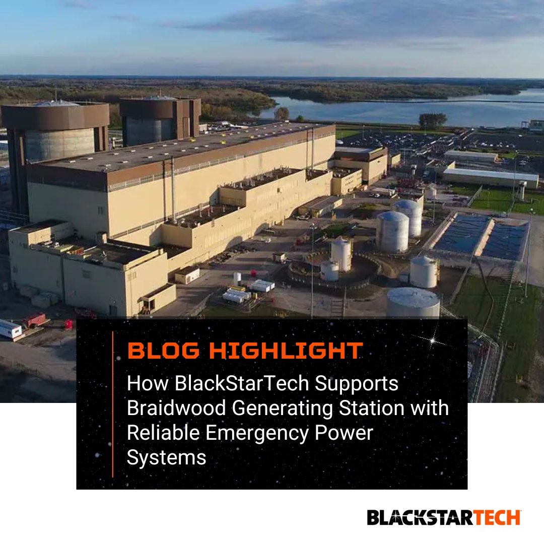 BlackStarTech® provides reliable emergency power support to Braidwood Generating Station in Illinois. Learn how our solutions enhance safety and resiliancy in nuclear facilities.  
brnw.ch/21wJirT

#EmergencyPower #NuclearSafety #BackupPowerSolutions