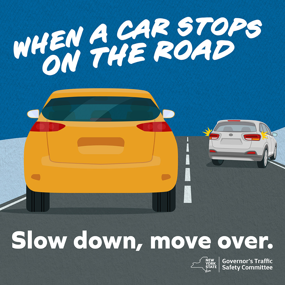 When you see any vehicle on the side of the highway, emergency or otherwise, SLOW DOWN and MOVE OVER to give them space. It's the law. 🚗 🔗 bit.ly/4bbaq7O #SlowDown #MoveOver #ItsTheLaw