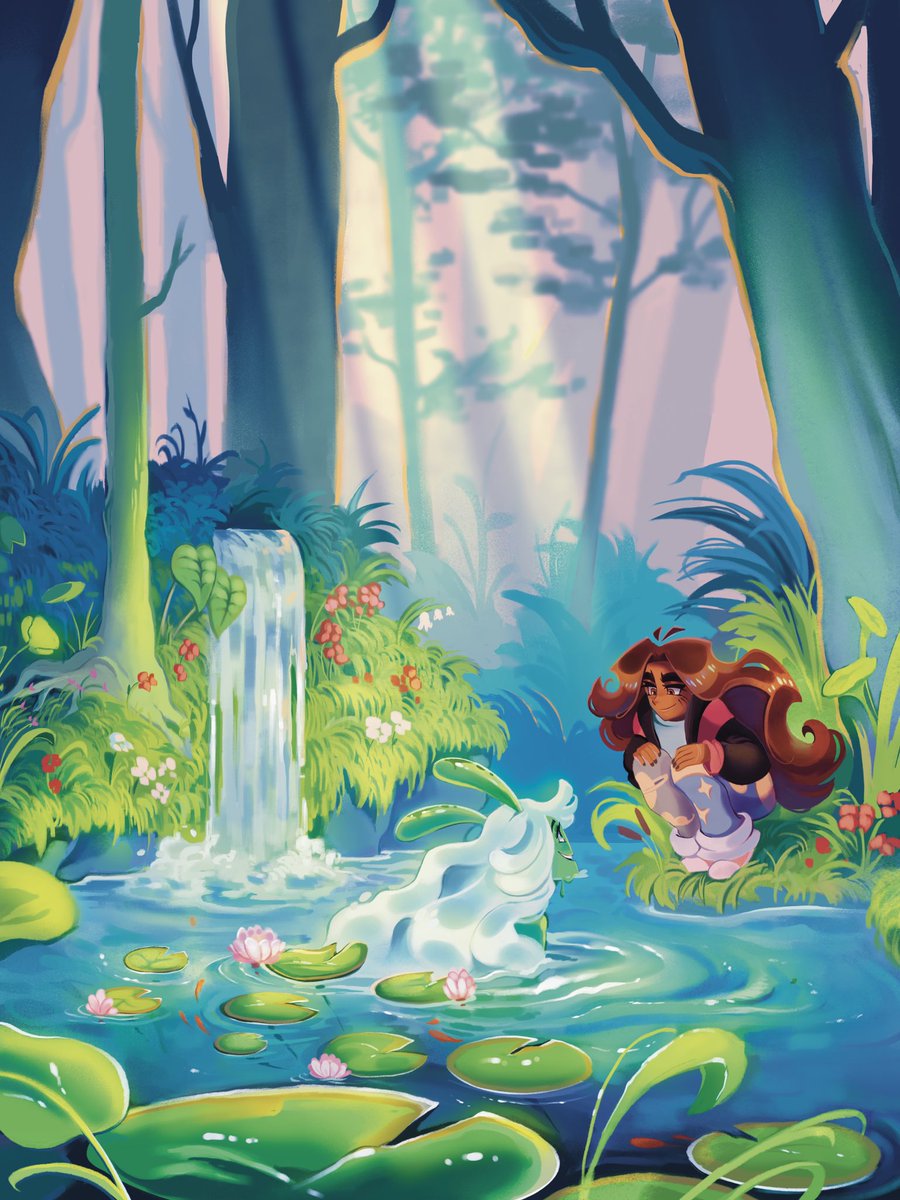 Why not take a dip in the pond? ✨
#originalcharacterart
