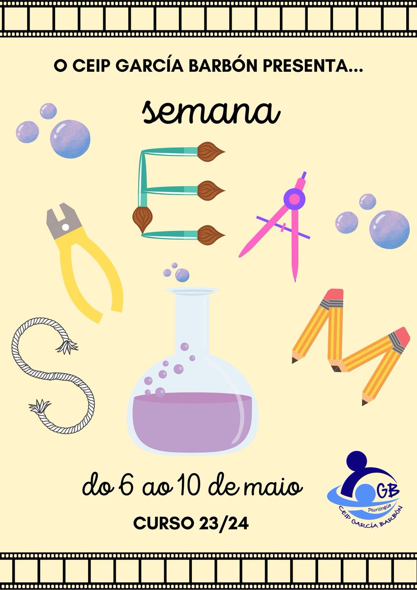ceipgbarbon's tweet photo. A vindeira semana vai estar chea de obradoiros STEAM 🎨🧮🖱️⚛️⚙️ https://t.co/JNQnkwEhbT
