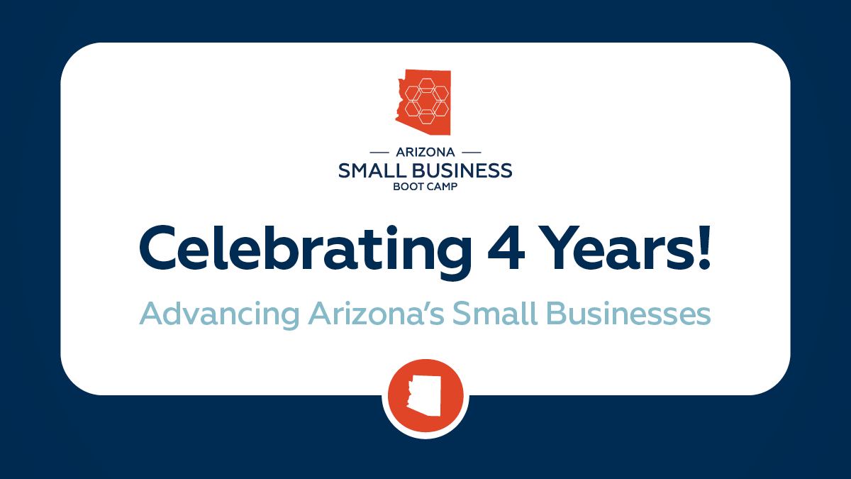 Celebrating 4 years of the Small Business Boot Camp! 🎊 Since 2020, the Small Business Boot Camp has helped over 17,400 entrepreneurs reach their business goals! azcommerce.com/news-events/ne…