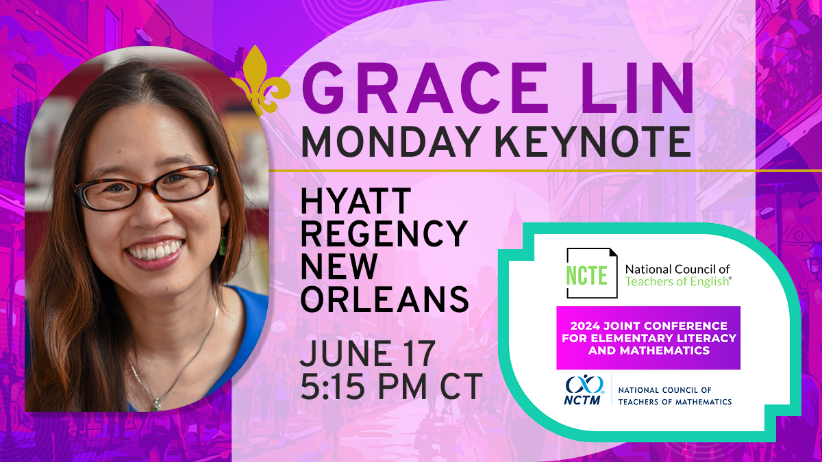 Join us in welcoming Grace Lin as the #MathLit2024 opening General Session keynote speaker for the NCTE–NCTM Joint Literacy Conference! @pacylin is a NEW YORK TIMES bestselling author and illustrator. Early-bird discounts end this Wed.! Learn more at nctm.org/ncte-nctm2024/…