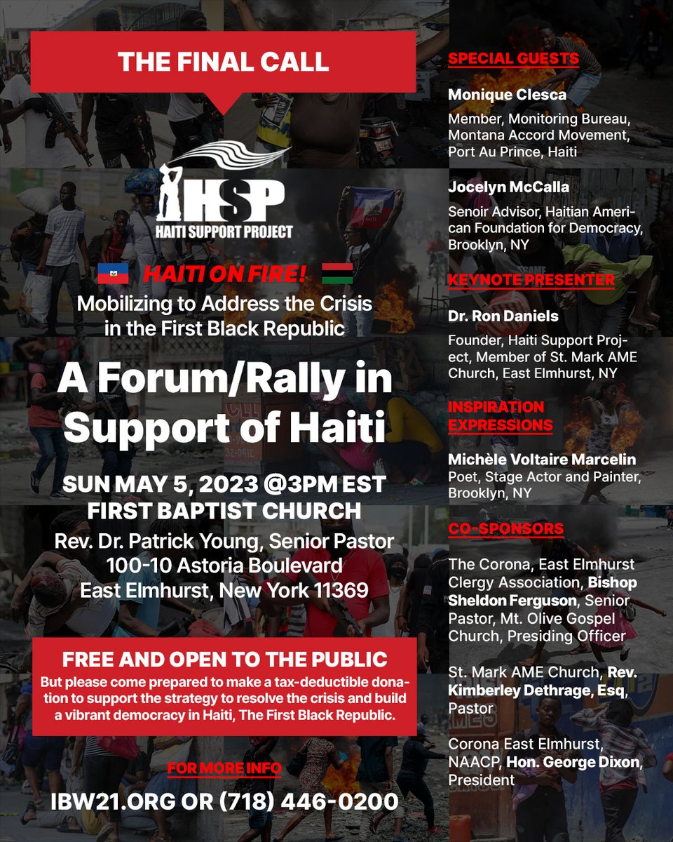 Haiti needs you now! Please join us for an update on the crisis and how you can ensure progress in the days and weeks ahead.