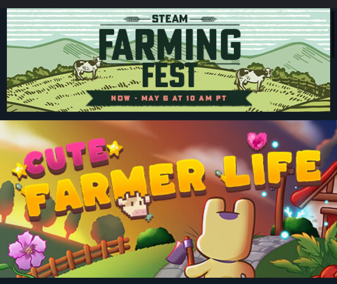 Está de oferta mi juego Cute Farmer Life en Steam por el precio de unas Pringles. Si te gustan los juegos de granja y los clickers puede que te enganche 👀
store.steampowered.com/app/2556160/Cu…