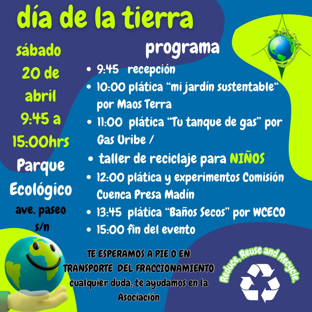 Acompañamos a  la Comisión de Medio Ambiente del Club de Golf Vallescondido; a conocer alternativas ecológicas
El Día de la Tierra, celebrado el 22 de abril, nos invita a proteger nuestro planeta y promover la conciencia ambiental. 
#DiaDeLaTierra #EarthDay #DíaDeLaTierra2024