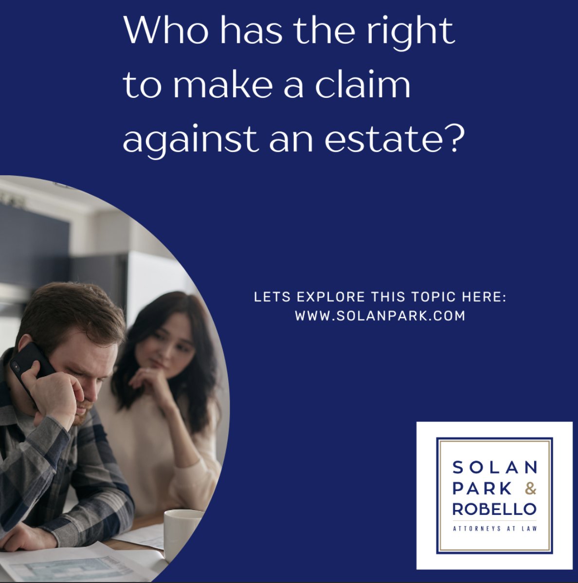 The details of an estate plan can be contested – but not by just anyone. Here’s who actually has a right to make a claim against an estate. 

solanpark.com/blog/who-has-t… 

#lawfirm #estateplanning #trustadministration